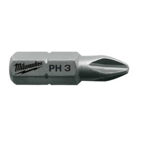 MILWAUKEE Skrutkovacie bity PH3, 25 mm (25 ks)
