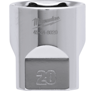 MILWAUKEE Nástrčný kľúč 3/8" - Hex 20 CHROME