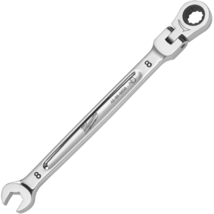 MILWAUKEE Račňový očkoplochý kľúč MAXBITE s kĺbom 8 mm