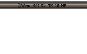 WERA Uhlový kľúč TX 15 x 123 mm, extra dlhý, s pridržiavacou funkciou