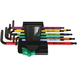 WERA Sada uhlových kľúčov TORX BO Multicolour 1, 9 dielna