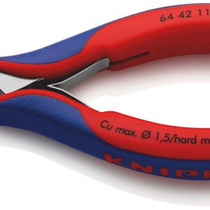 KNIPEX Kliešte cvikacie čelné so šikmými brity pre elektroniku 6442115