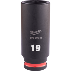 MILWAUKEE Nástrčný kľúč 3/8" - Hex 19 SHOCKWAVE predĺžený