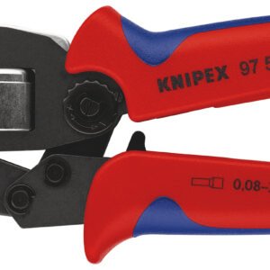 KNIPEX Kliešte samonastaviteľné bočné pre lisovanie káblových koncoviek 975308