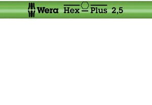 WERA Uhlový kľúč Hex s guľovým prvkom 2,5 mm