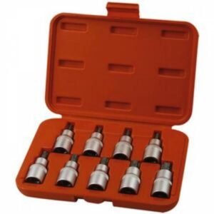 EXTOL PREMIUM Hlavice nastrcne 1/2", TORX T20-T60, sada 9ks