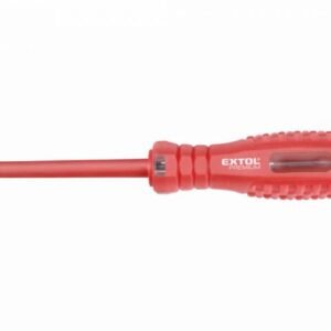 EXTOL PREMIUM Skúšačka napätia, (-) skrutkovač, max 250V, svetelná signalizácia