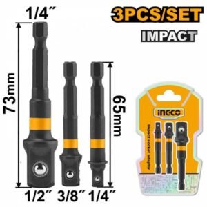 INGCO Bit adaptár na golu 1/4", 3/8", 1/2", sada 3ks INGCO