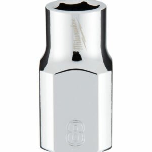 MILWAUKEE Nástrčný kľúč 3/8" - Hex 8 CHROME
