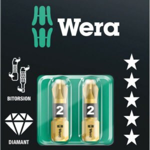 WERA Bit Diamond PZ 2 x 25 mm, 2 ks