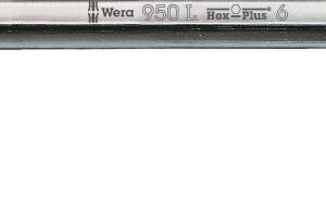 WERA Uhlový kľúč extra dlhý Hex 6,0 mm