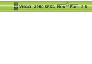 WERA Nerezový uhlový kľúč Hex s guľovým prvkom 2,5 mm