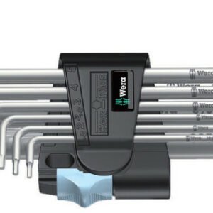 WERA Sada nerezových imbusových kĺúčov Hex-Plus Stainless 1, 9 dielna