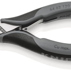 KNIPEX Kliešte cvikacie čelné so šikmými brity pre elektroniku 6462120ESD