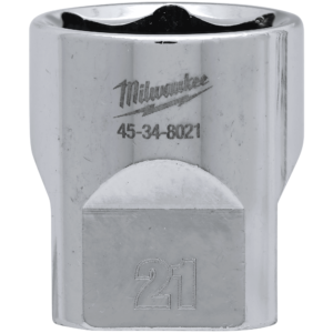 MILWAUKEE Nástrčný kľúč 3/8" - Hex 21 CHROME