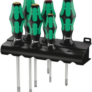 WERA Sada skrutkovačov Kraftorm Plus Lasertip 6 dielny + stojan