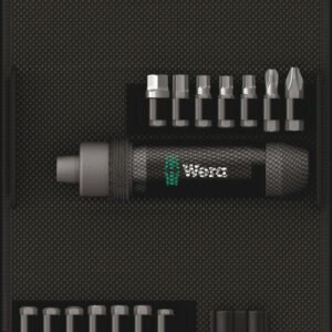 Wera 072017 Rázový skrutkovač 5/16" typ 2090/17 (90 Nm) vrátane 14 bitov (Sada 17 dielov)