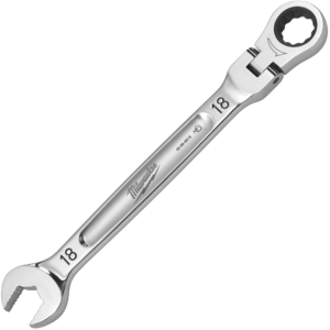 MILWAUKEE Račňový očkoplochý kľúč MAXBITE s kĺbom 18 mm