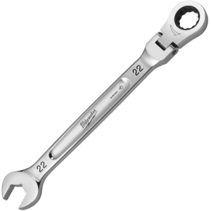 MILWAUKEE Račňový očkoplochý kľúč MAXBITE s kĺbom 22 mm