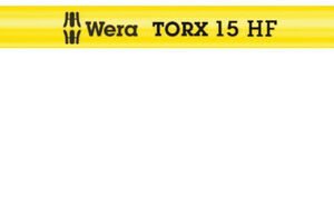 WERA Uhlový kľúč TX 15 x 123 mm, extra dlhý, s pridržiavacou funkciou