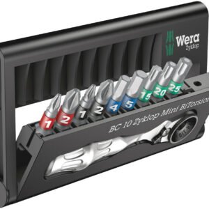 WERA Bit-Check 10 Zyklop Mini BiTorsion 1 / Račňa s bitmi (05057418001)