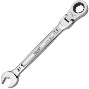 MILWAUKEE Račňový očkoplochý kľúč MAXBITE s kĺbom 21 mm