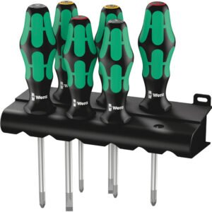 WERA Sada skrutkovačov Kraftorm Plus Lasertip 6 dielny + stojan