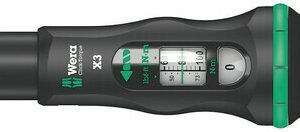 WERA Momentový kľúč Click X pre nástrčné nástroje 9x12 mm