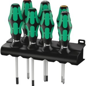 WERA Sada skrutkovačov Kraftorm Plus Lasertip 7 dielny + stojan