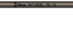 WERA Uhlový kľúč TX 15 x 123 mm, s guľovým prvkom a pridržiavacou funkciou