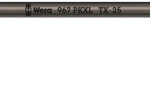 WERA Uhlový kľúč TX 25 x 154 mm, s guľovým prvkom a pridržiavacou funkciou