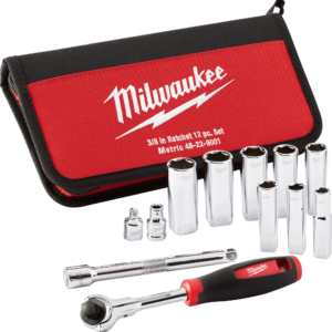 MILWAUKEE Sada račne 3/8" a nástrčných kľúčov 12 ks