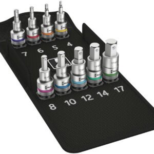 WERA 8740 C HF 1 / sada zástrčných nástavcov Zyklop s vnútorným šesťhranom / s pridržiavacou funkciou / upínacia časť 1|2 / dopredaj (05004201001)