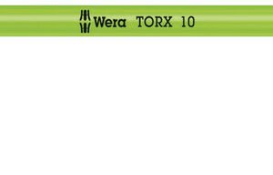 WERA Uhlový kľúč TX 10 x 112 mm, extra dlhý