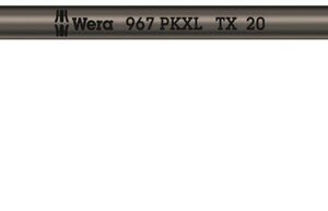 WERA Uhlový kľúč TX 20 x 137 mm, s guľovým prvkom a pridržiavacou funkciou