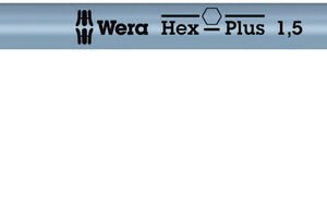WERA Uhlový kľúč Hex s guľovým prvkom 1,5 mm