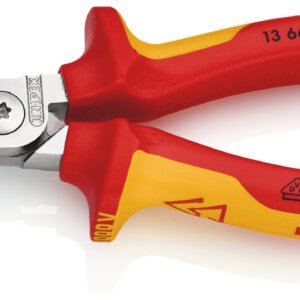 KNIPEX Nožnice na káble s funkciou lisovanie TT 1366180T