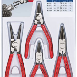 KNIPEX Kliešte na poistné krúžky - sada 4ks 002003V02