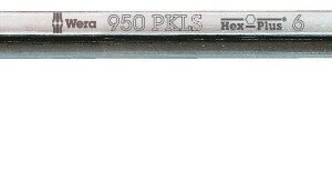 WERA Uhlový kľúč Hex s guľovým prvkom 6,0 mm