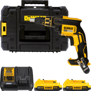DEWALT 18V XR Aku skrutkovač na sadrokartón, 2x 2,0 Ah DCF620D2-QW