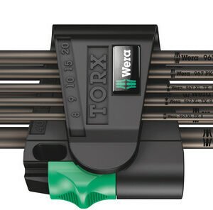 WERA Sada uhlových kľúčov TORX XL 1, 9 dielna