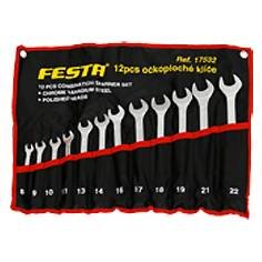 Kinekus Kľúče očko - ploché vidlicové 8-22m, bal. 12ks