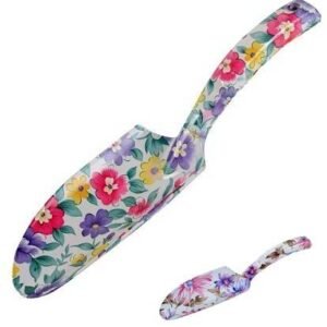 Kinekus Lopatka na sadenie dámska, hliníková, dĺžka 27,5 cm, kvetinový vzor