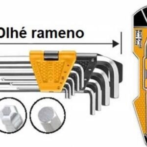 INGCO Kľuč imbusový s guličkou sada 9ks CrV 1.5-10mm INGCO Industrial