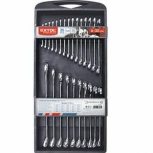 EXTOL PREMIUM Kľúče očko-vidlicové sada 25ks CrV