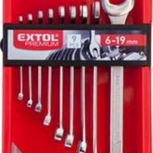 EXTOL PREMIUM Kľúče očko - vidlicové sada 9ks CrV