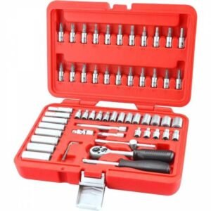 EXTOL PREMIUM Sada nástrčných a zástrčných kľúčov, 1/4", 57. diel.,Crv