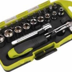 EXTOL CRAFT Skrutkovač račňový nástrč. kľúče a hroty 23ks CrV