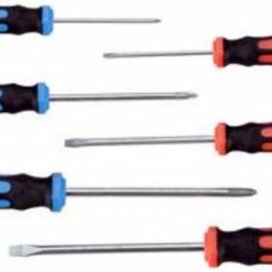 EXTOL PREMIUM Skrutkovače, 6-dielna sada, (-) 3,5-5,5-6,5mm, PH0-1-2, CrV