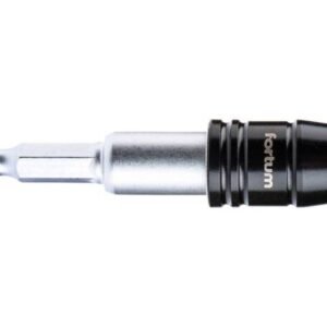 FORTUM Nadstavec na bity magnetický, 1/4"x60mm, Quick-Lock, CrV